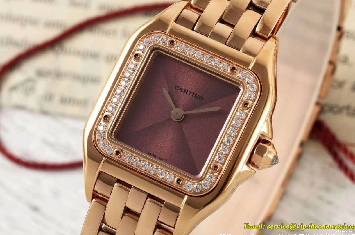 Panthere Brown De Dia RG Quartz 22mm AF RG Dial Ladies Secrete 1206